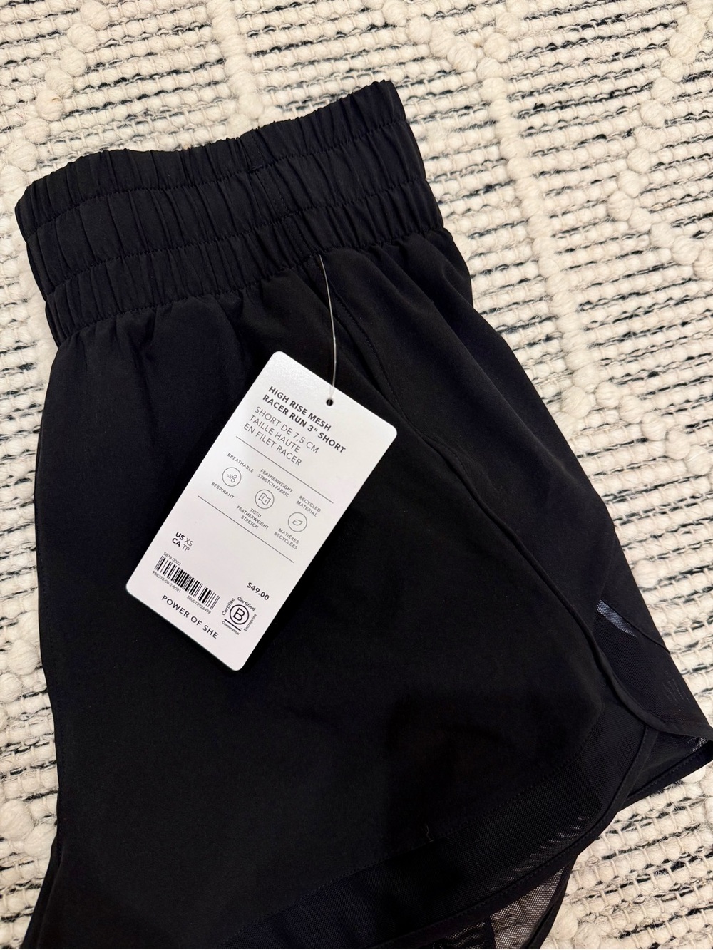 Athleta Mesh Racer Run High Rise 3" Short - Picture 4 of 8